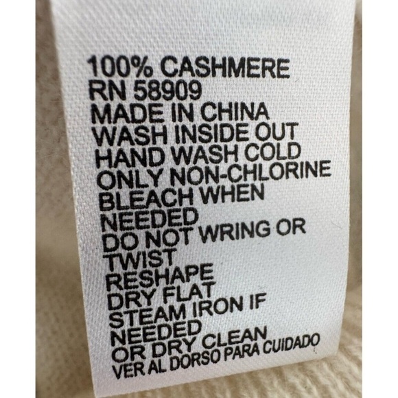 Antonio Melani Brooke Cutout 100% Cashmere Sweater Ivory Size Large NWT $149 - Picture 7 of 16